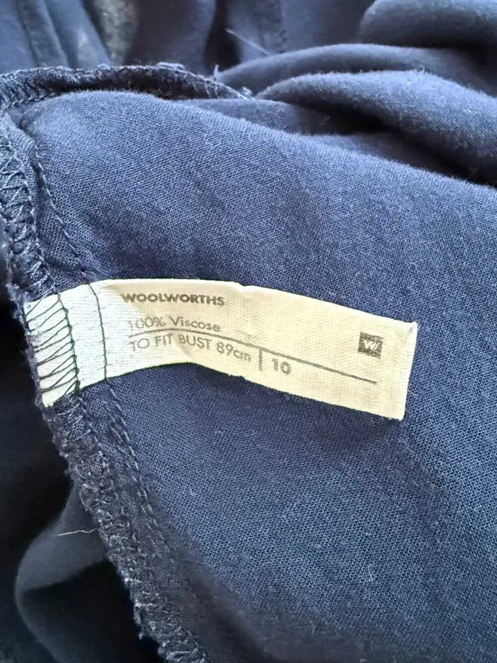 Woolworths Navy Dolman Sleeve Shift Dress — Size 10